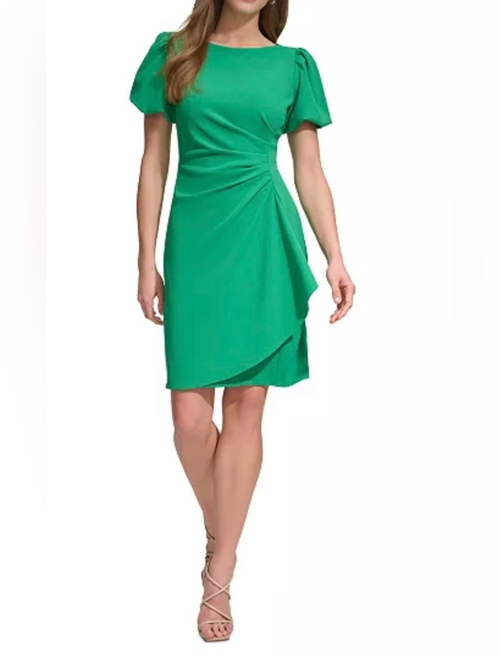 DKNY Women's Puff Sleeve Side
Ruched
Sheath Dress